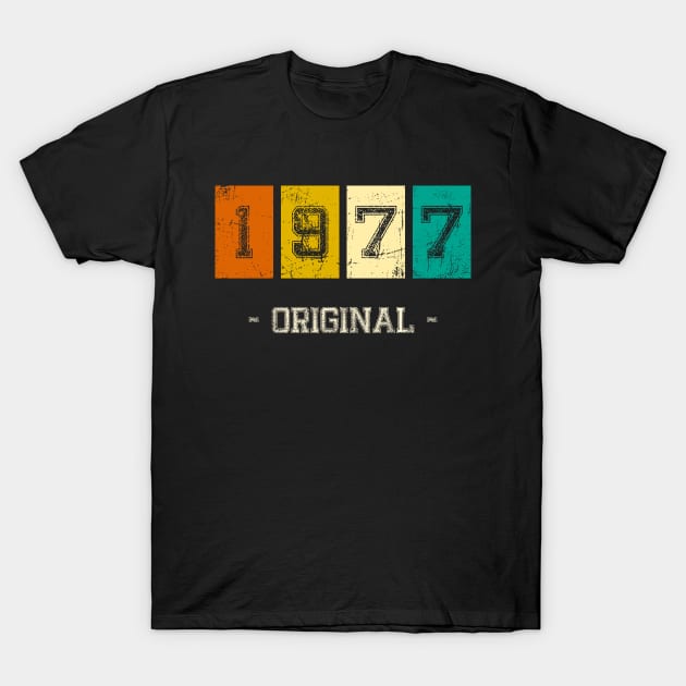 Vintage born in 1977 birth year gift T-Shirt by Inyourdesigns